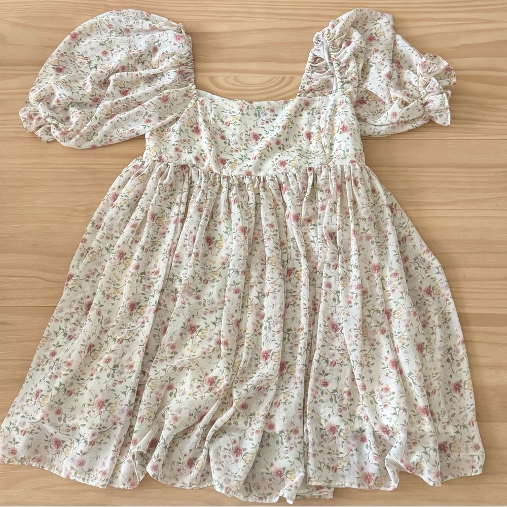 Floral Puff Sleeve Dress